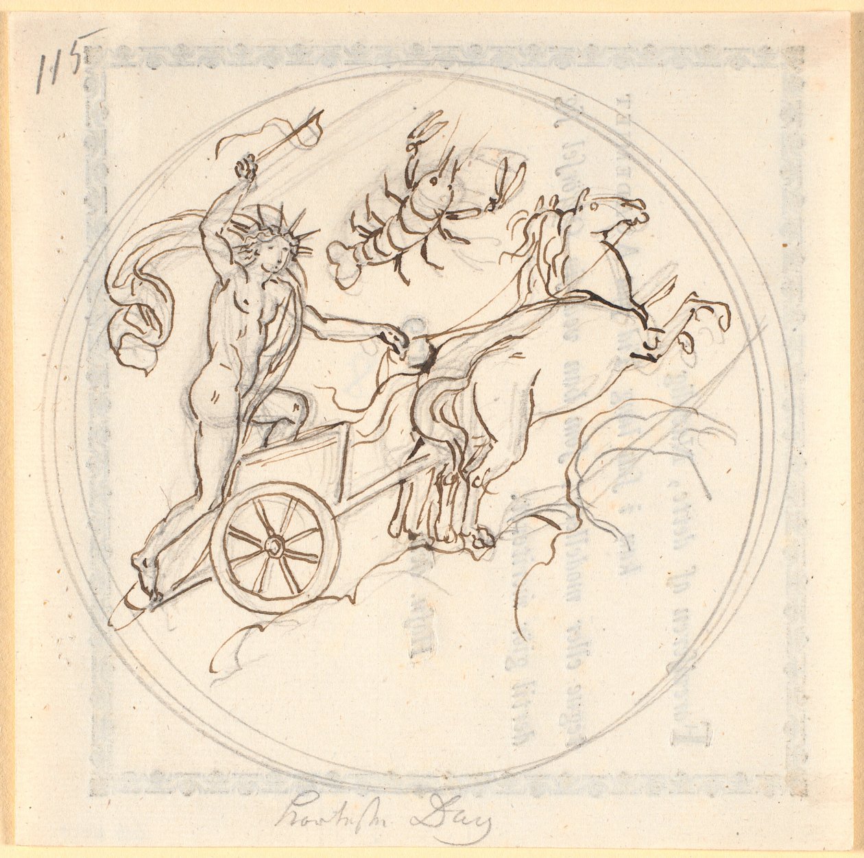 Apollo guida il suo carro solare verso l