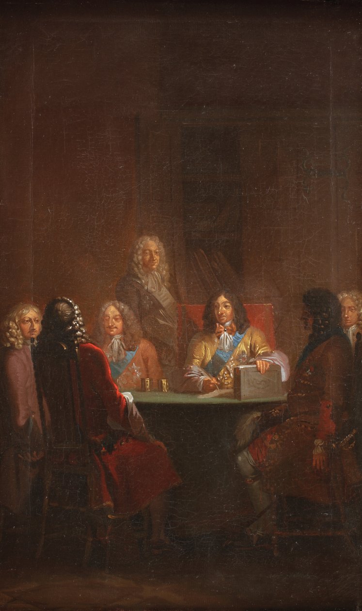 Cristiano V presenta la legge danese 1683 da Nicolai Abildgaard