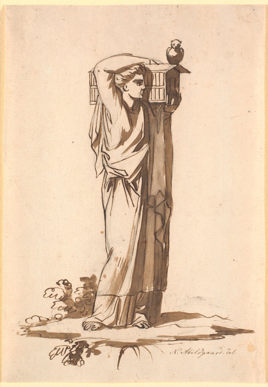 Figura femminile che porta un