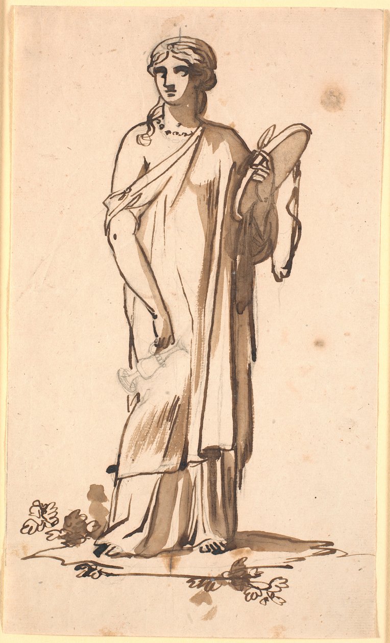 Figura femminile con una brocca nella mano destra da Nicolai Abildgaard