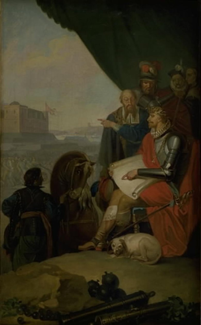 Federico II costruisce il castello di Kronborg a Elsinore da Nicolai Abildgaard