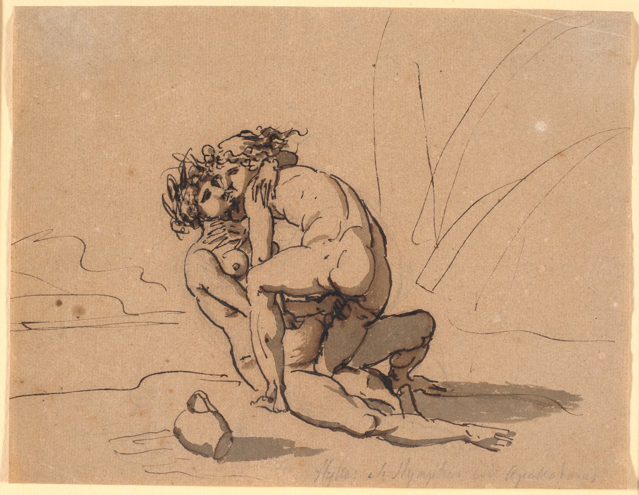 Hylas accarezzato dalle ninfe da Nicolai Abildgaard