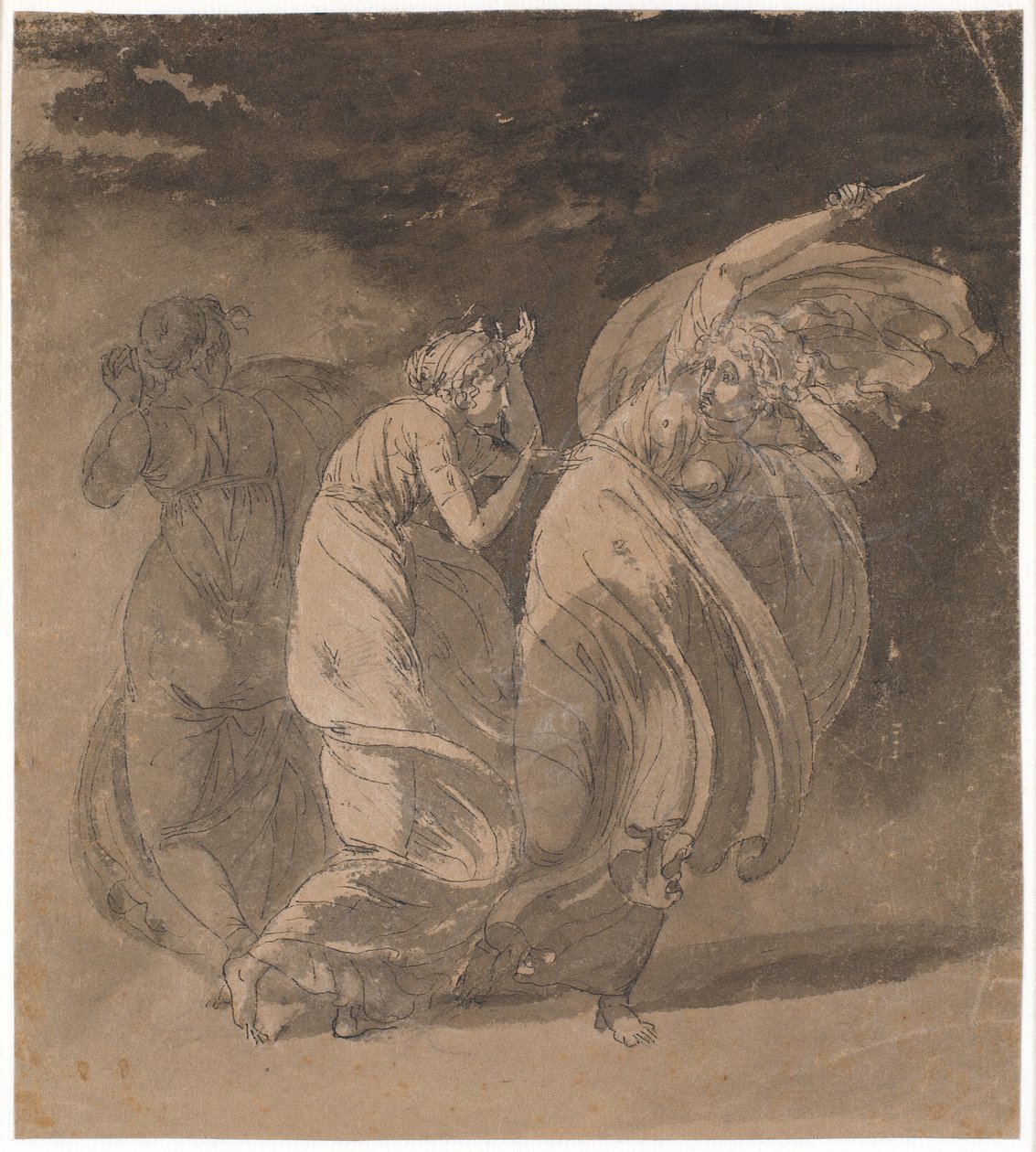 Giulia e Fulvia. Scena da "Il Triumvirato" di Voltaire, atto 4 da Nicolai Abildgaard