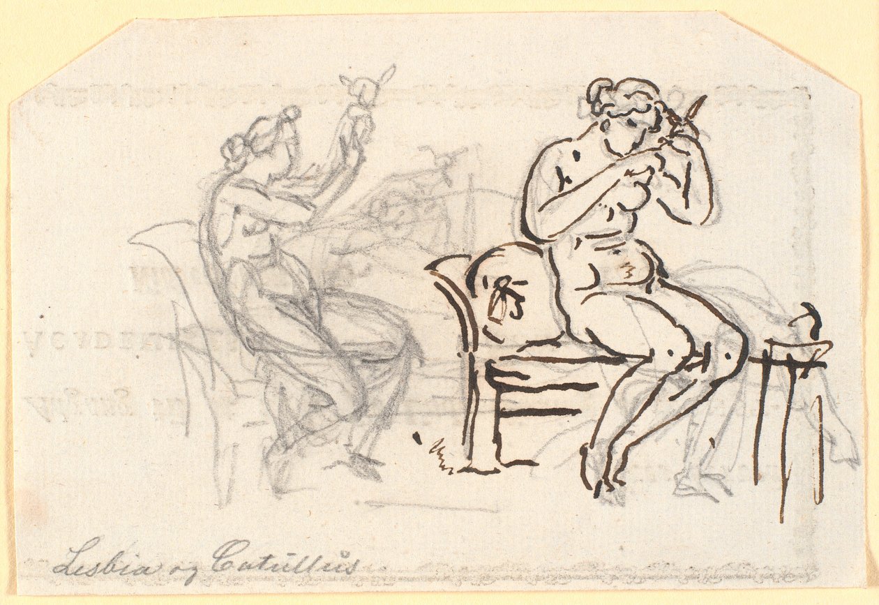 Lesbia e Catullo da Nicolai Abildgaard