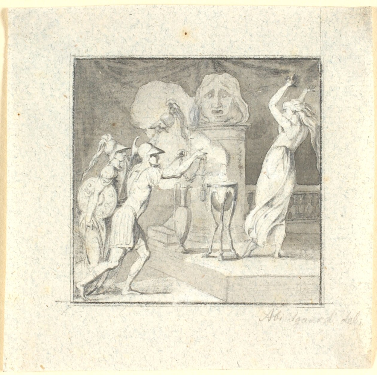 Scena di Offerta da Nicolai Abildgaard