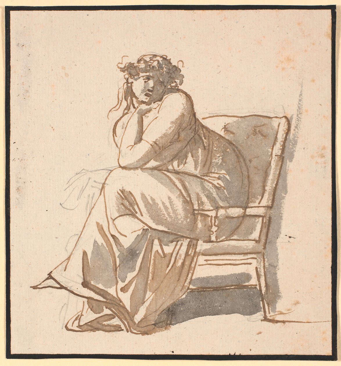 Ritratto di profilo della seconda moglie dell