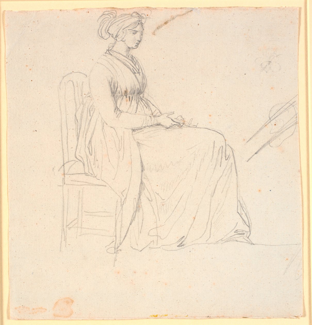 Ritratto di profilo della seconda moglie dell