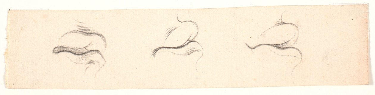Tre studi di bocche da Nicolai Abildgaard