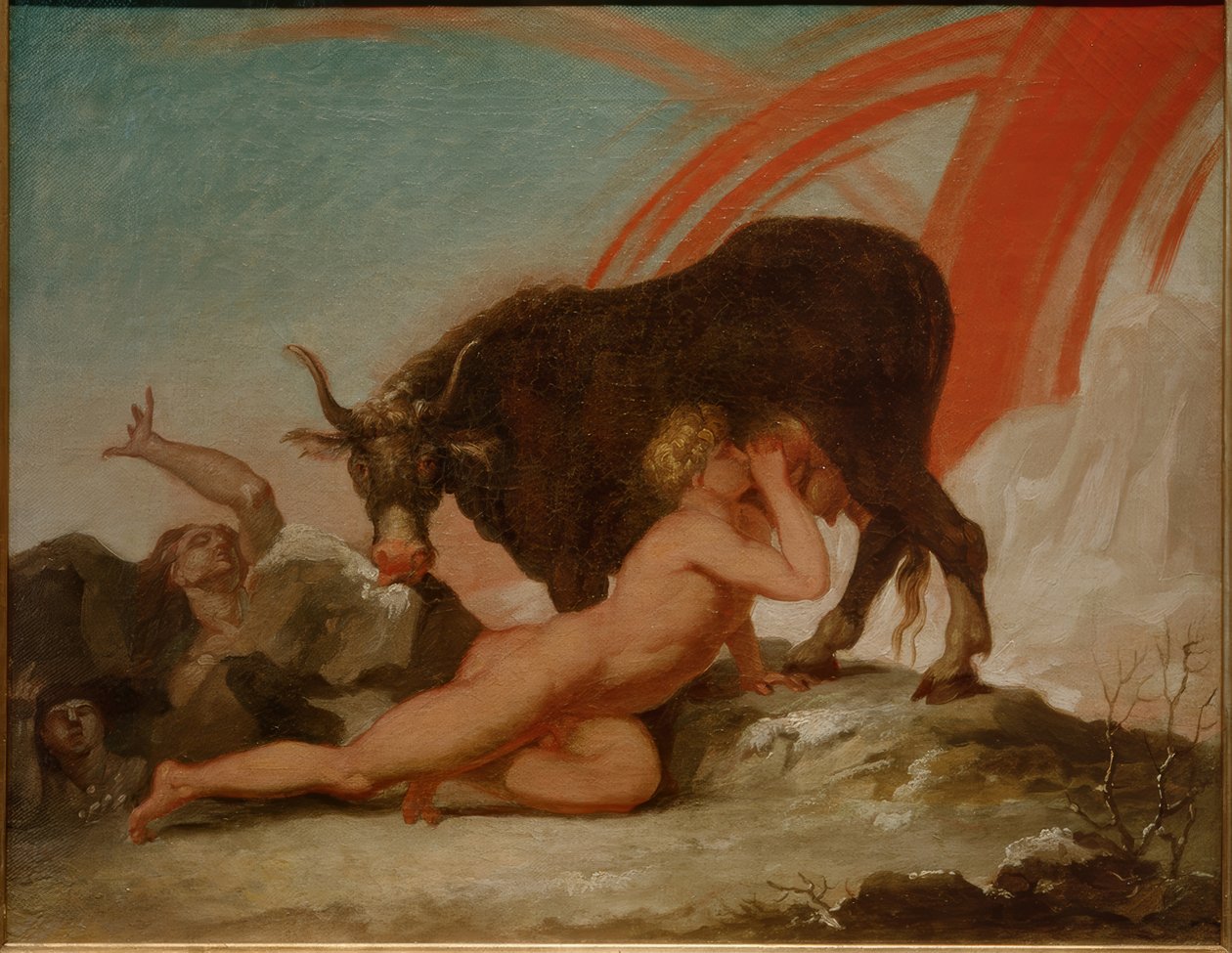 Ymer allattato dalla mucca Audhumbla da Nicolai Abraham Abildgaard