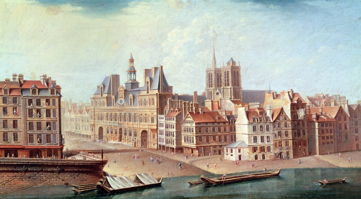 Place de Grève nel 1750 da Nicolas Raguenet