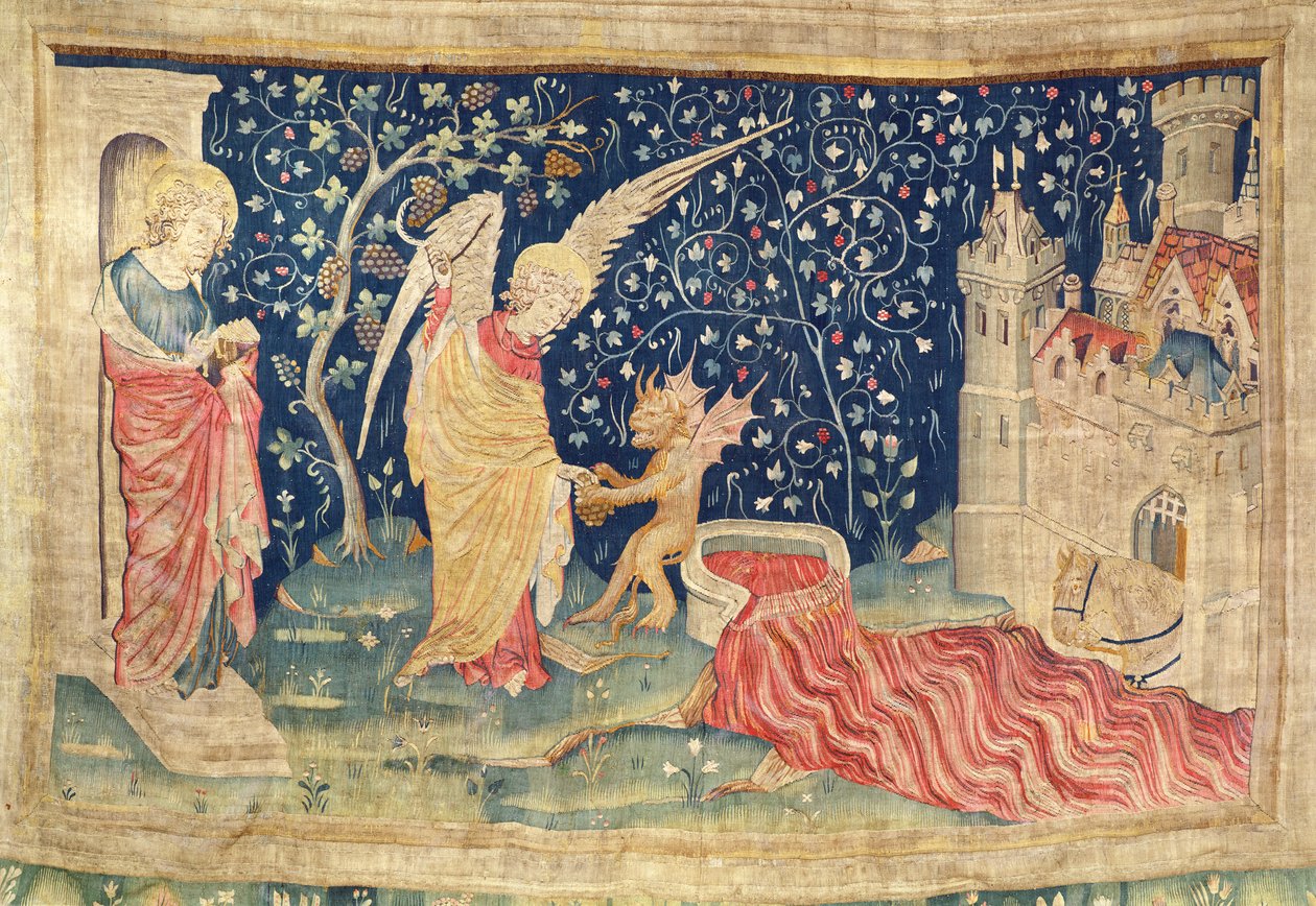 Sangue che scorre dal grande torchio dell