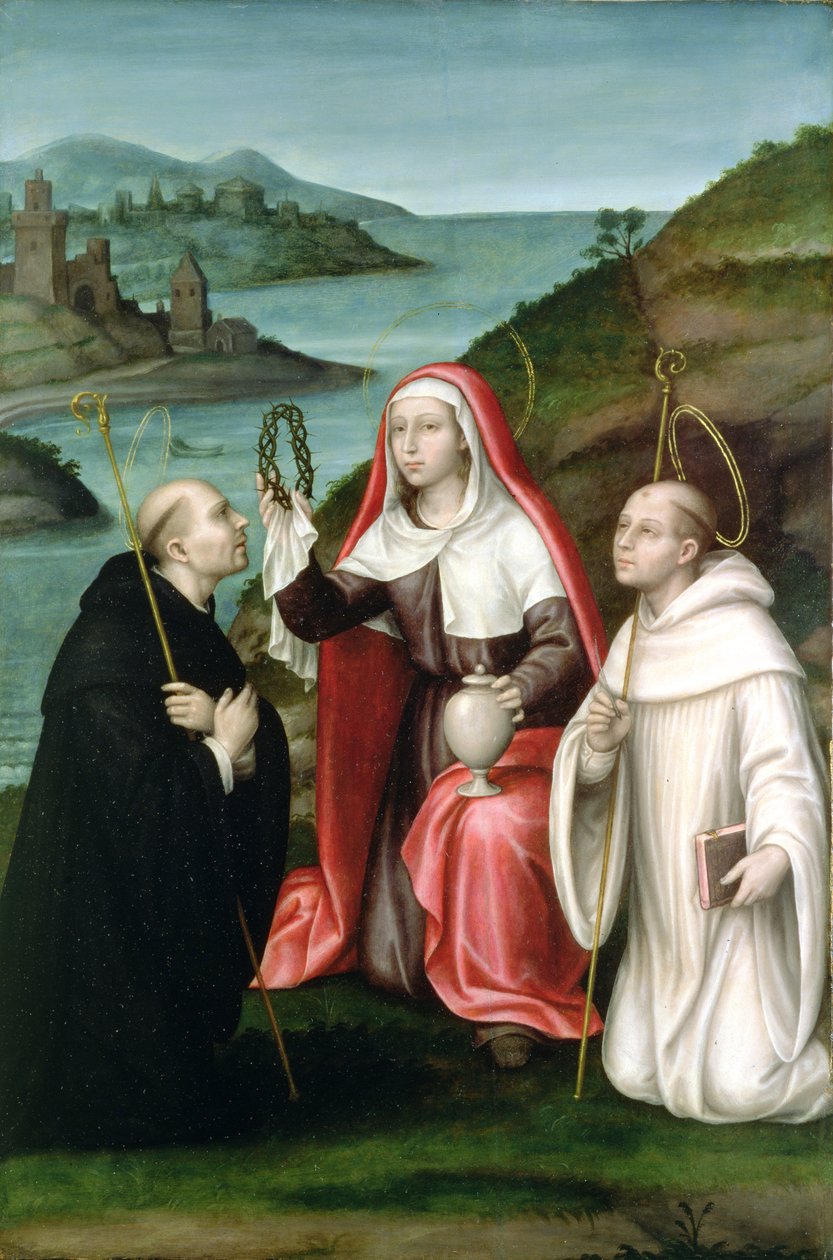 Santa Maria Maddalena con San Domenico e San Bernardo, c.1580 da Nicolas Borras