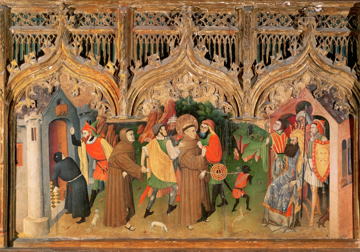 Scena della vita di San Francesco dall