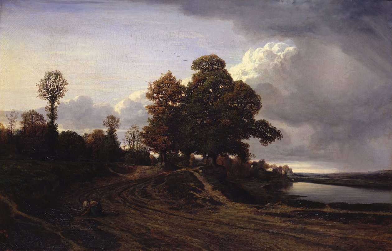 Veduta del lago a Ville-d