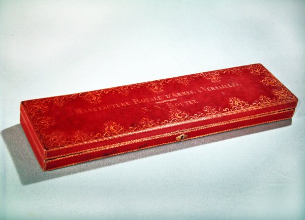 Custodia per spada, stampata Manufacture Royale d