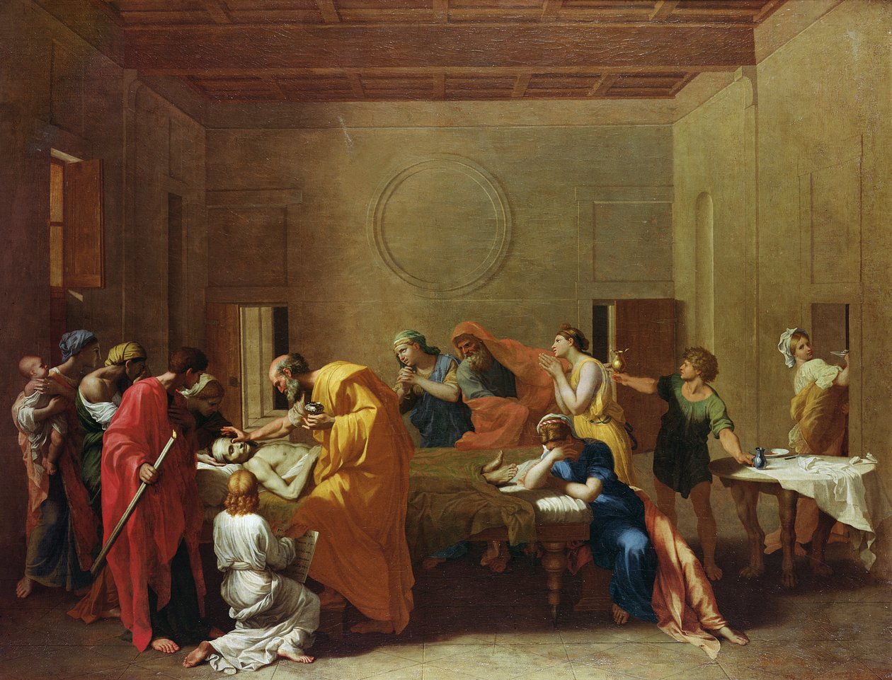 Estrema Unzione, c.1637-40 da Nicolas Poussin