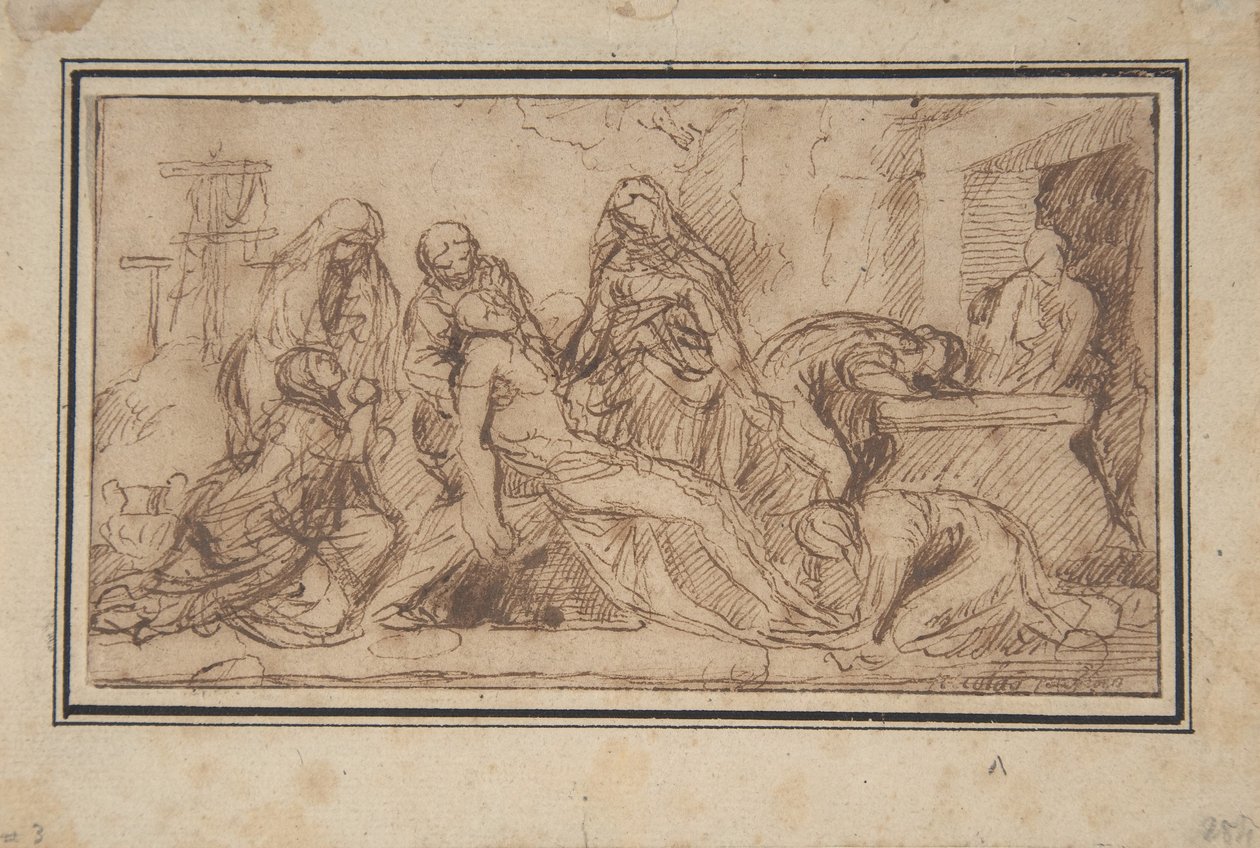 La sepoltura, c.1656-57 da Nicolas Poussin