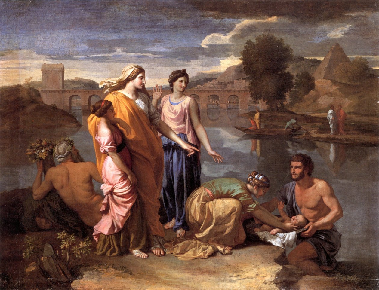Il ritrovamento di Mosè da Nicolas Poussin
