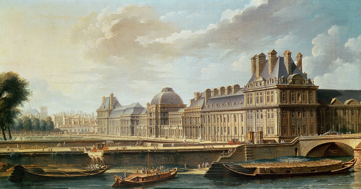 Il palazzo e il giardino delle Tuileries, 1757 da Nicolas Raguenet