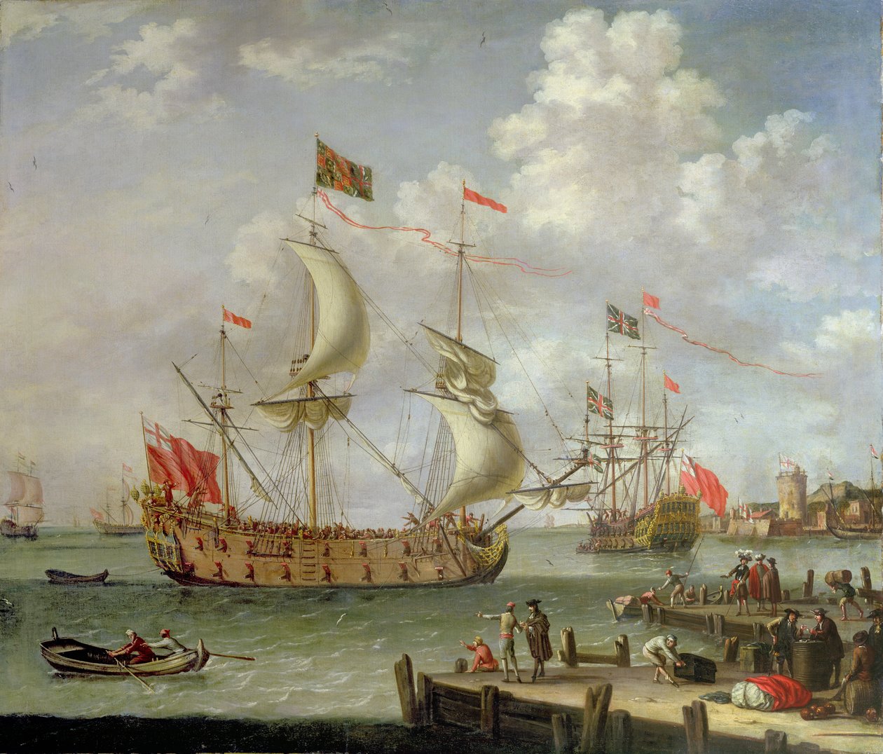 Lo yacht reale al largo da Nicolas de Castro