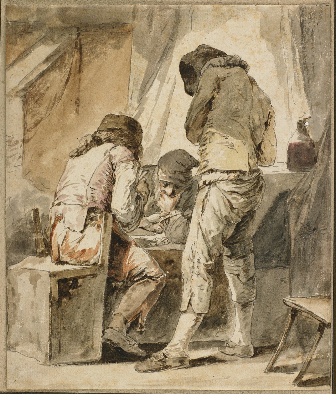 Una mossa difficile, c. 1781 da Nicolas Bernard Lepicie