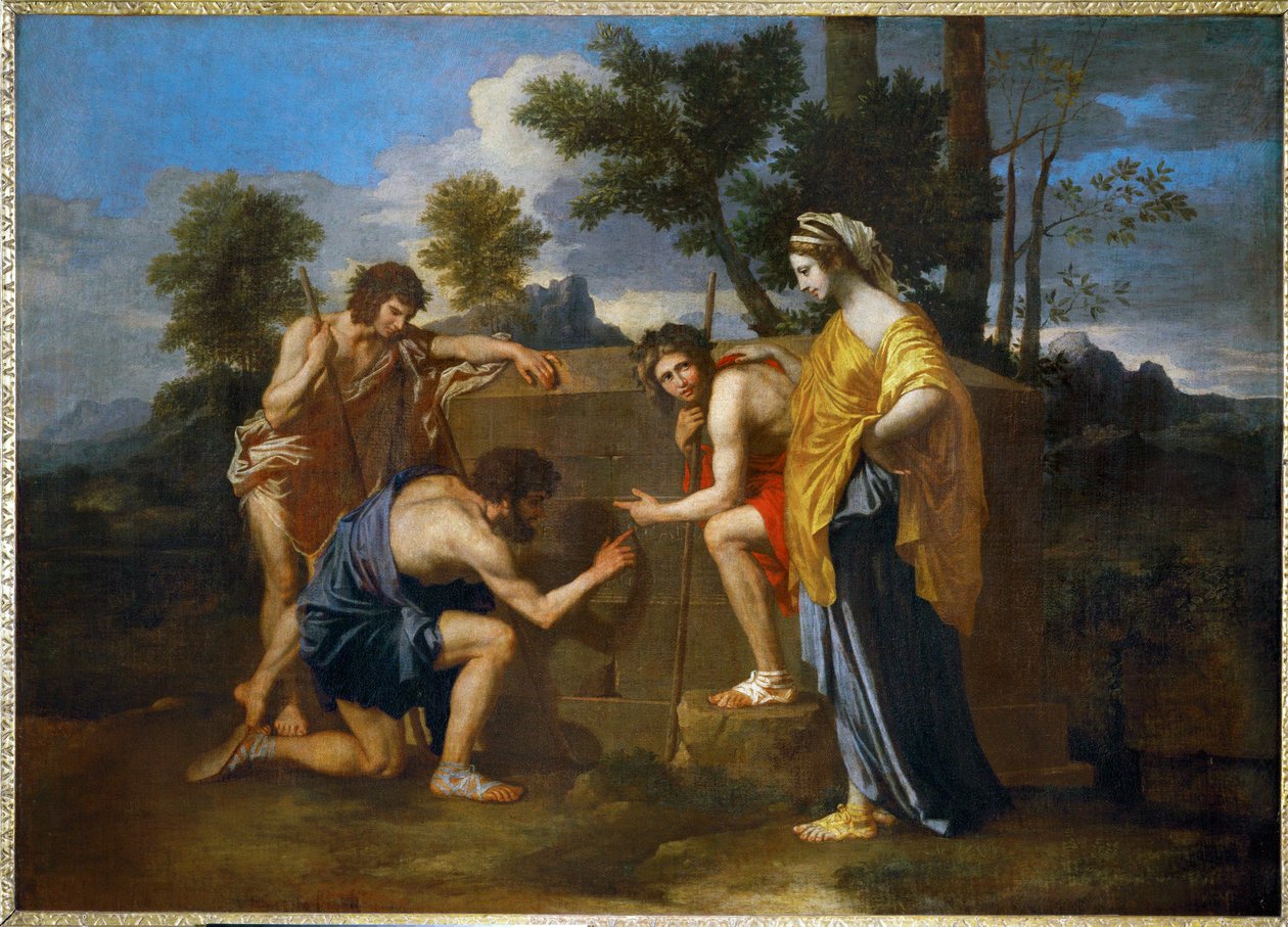 Pastori arcadici ... da Nicolas (attr.to) Poussin