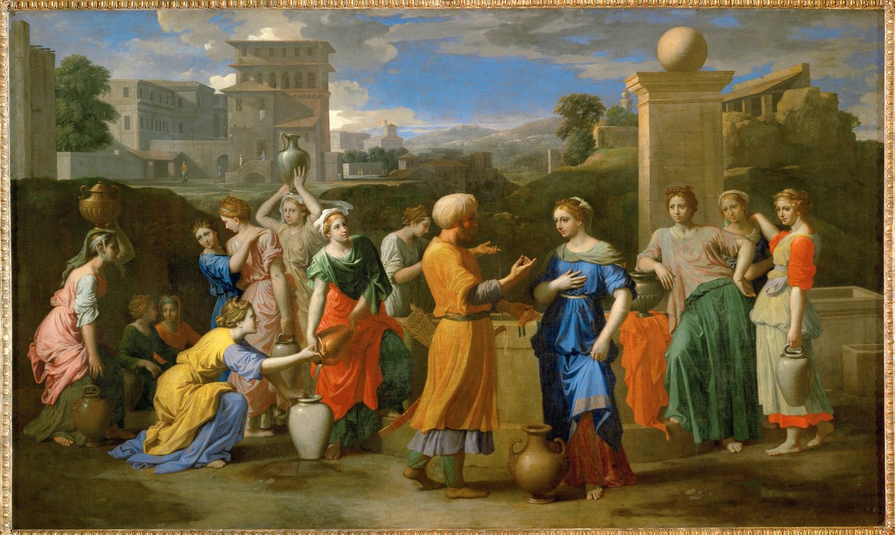 Eliezer e Rebecca ... da Nicolas (attr.to) Poussin