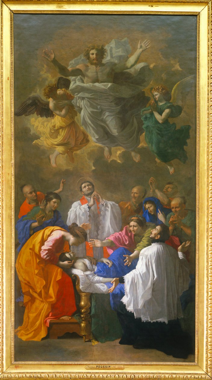 San Francesco Saverio richiama in vita la figlia di un abitante di Cangoxima in Giappone - San Francesco Saverio resuscita un abitante di Cangoxima in Giappone ... da Nicolas (attr.to) Poussin