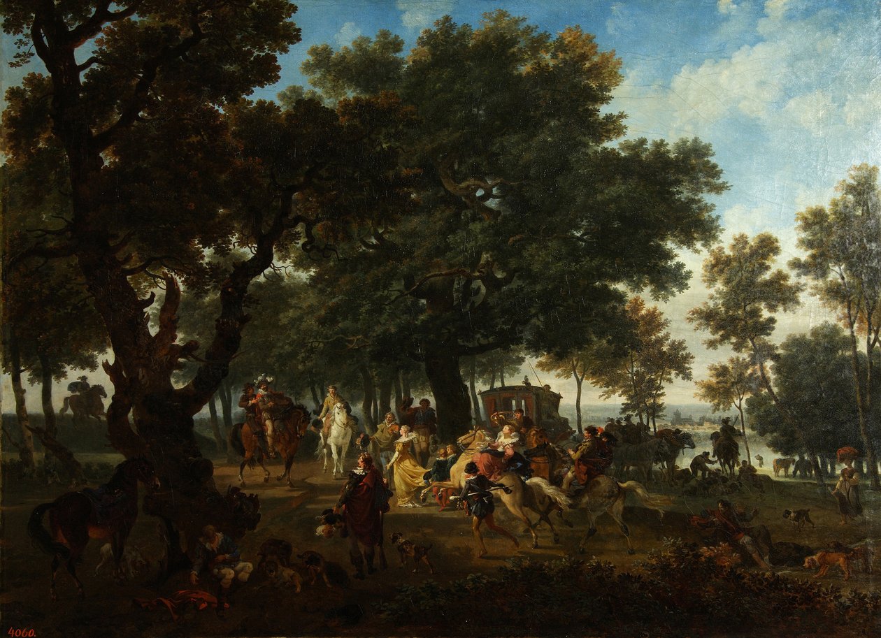 Enrico IV e la sua suite a caccia, ca. 1804 da Nicolas Antoine Taunay