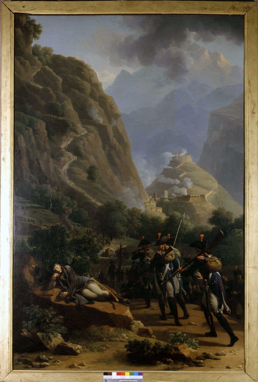 Napoleone al Forte di Bard (inizio XIX secolo) da Nicolas Antoine Taunay