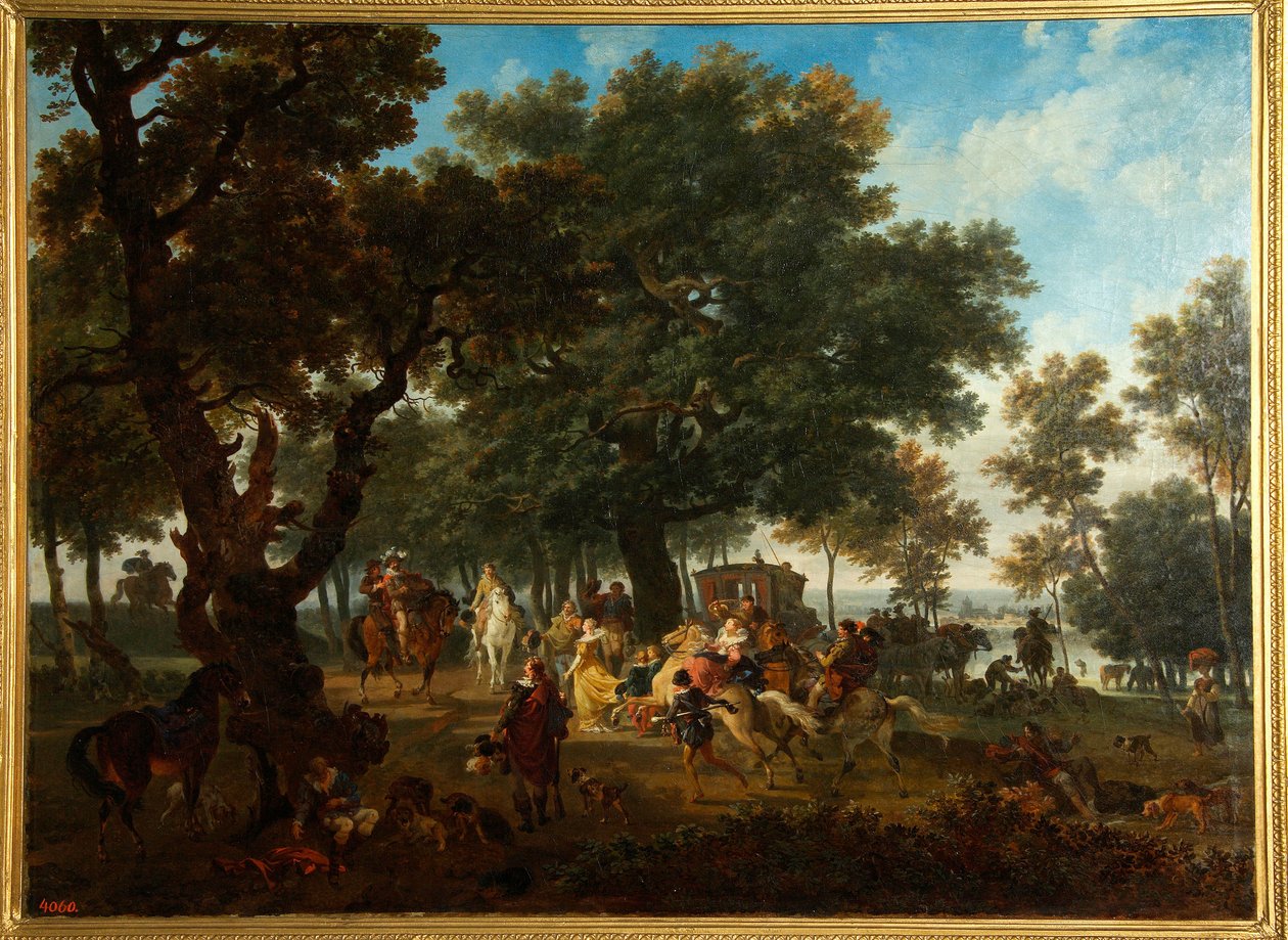 Battuta di caccia del re di Francia Enrico IV e del suo seguito da Nicolas Antoine Taunay