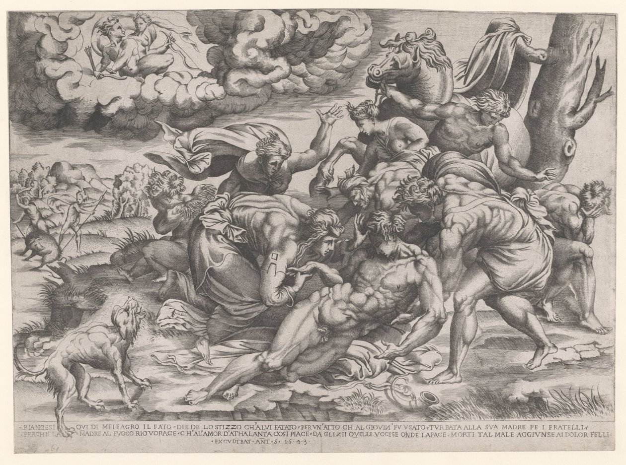 Morte di Meleagro da Nicolas Beatrizet