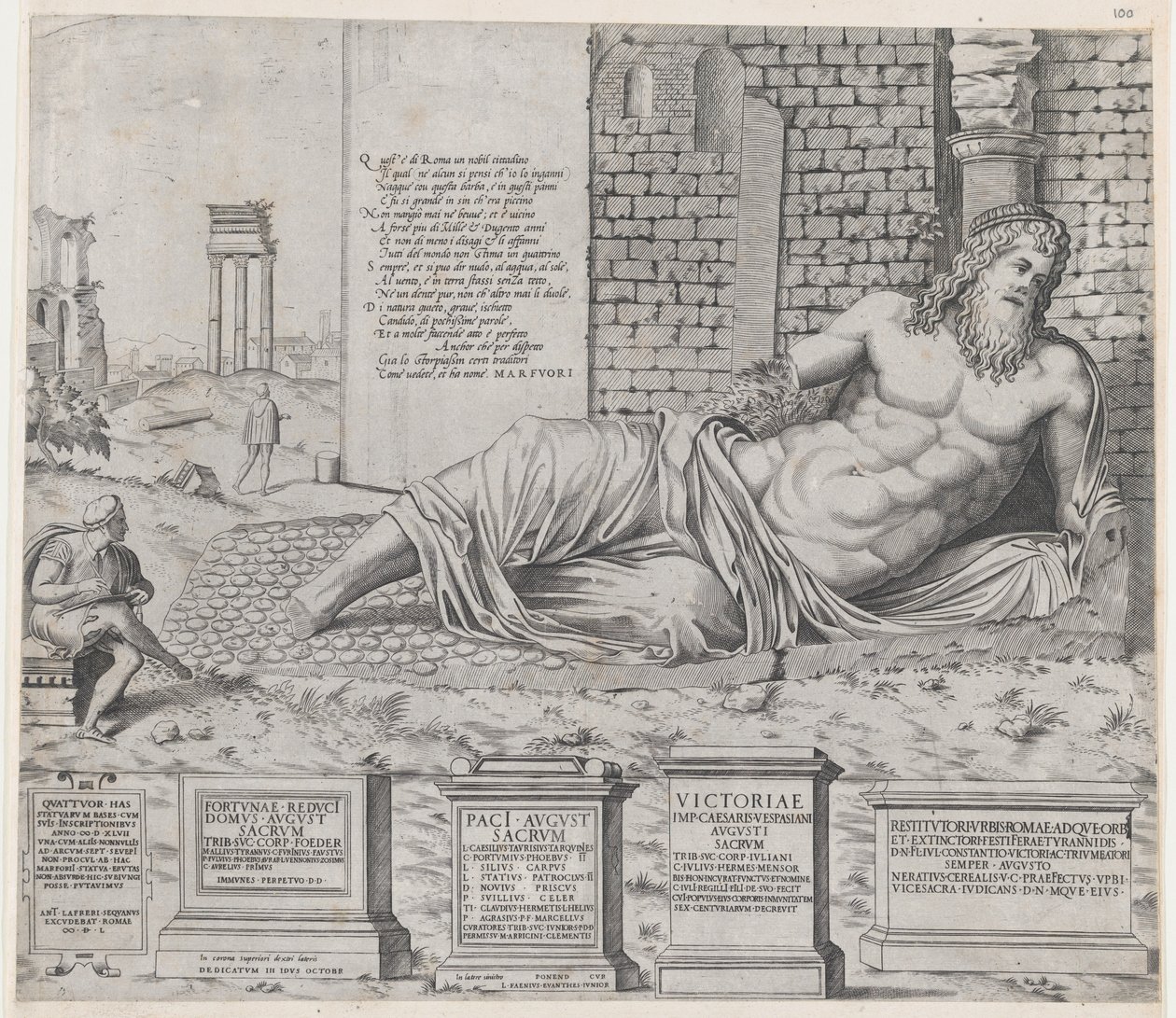 Speculum Romanae Magnificentiae: Marforio da Nicolas Beatrizet.