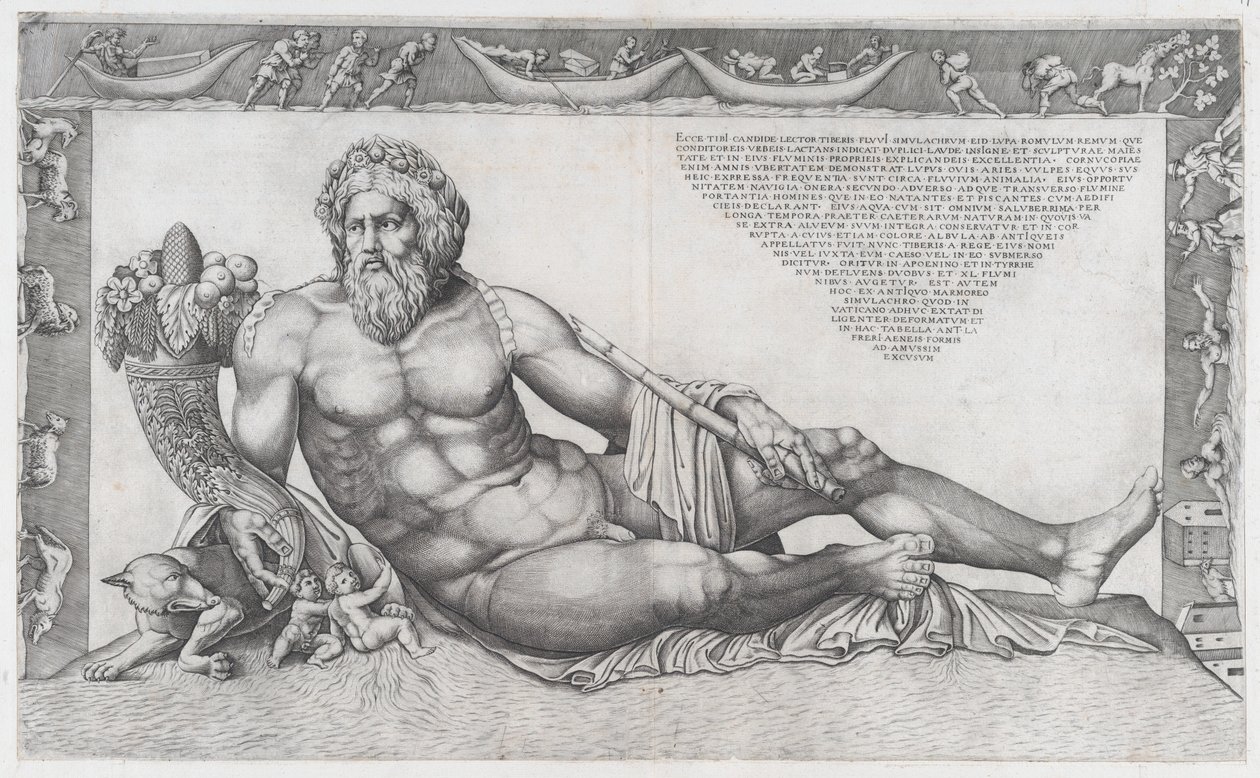 Speculum Romanae Magnificentiae: Il Tevere da Nicolas Beatrizet