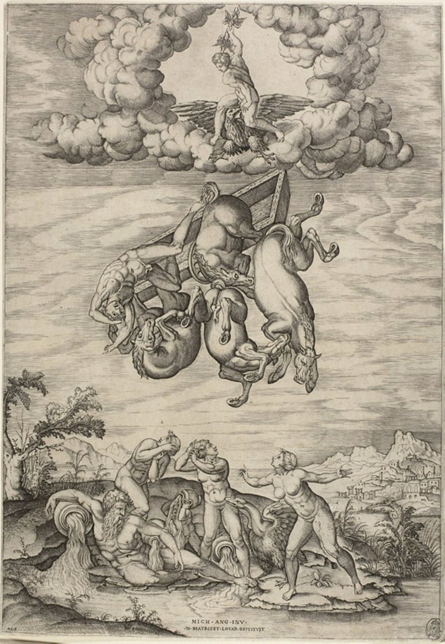 La caduta di Fetonte da Nicolas Beatrizet