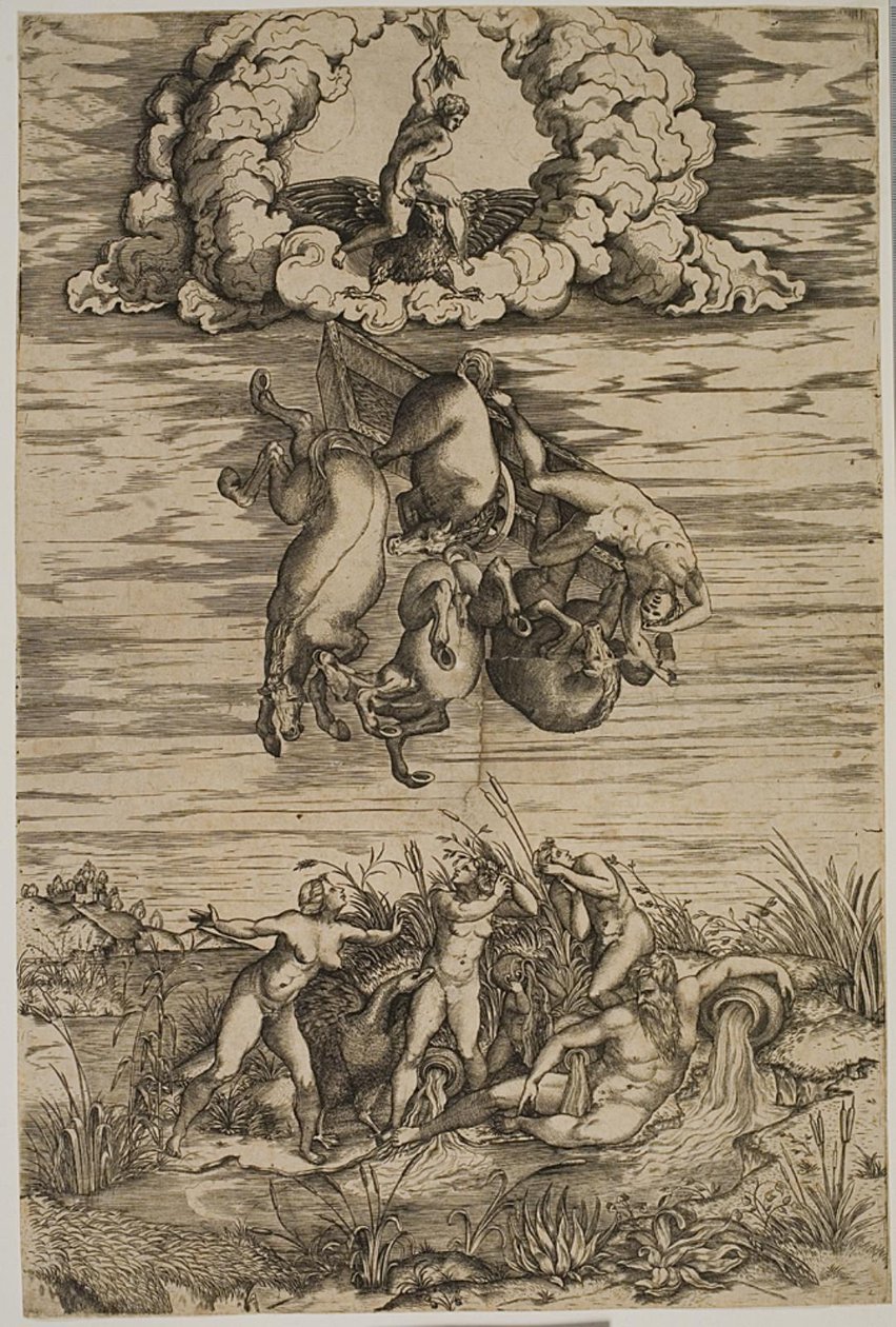 La caduta di Fetonte da Nicolas Beatrizet