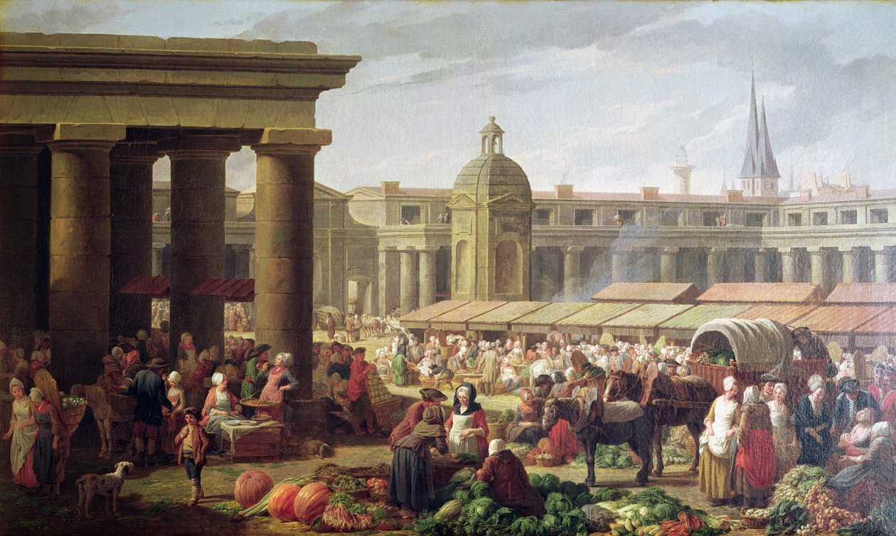 Les Halles, Parigi da Nicolas Bernard Lepicie