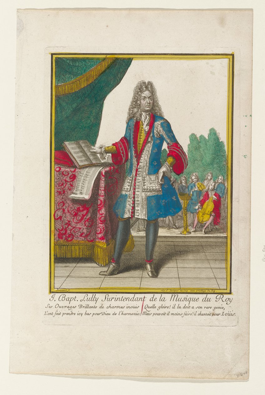 J. Baptiste Lully, Oberaufseher der Musik des Königs da Nicolas Bonnart