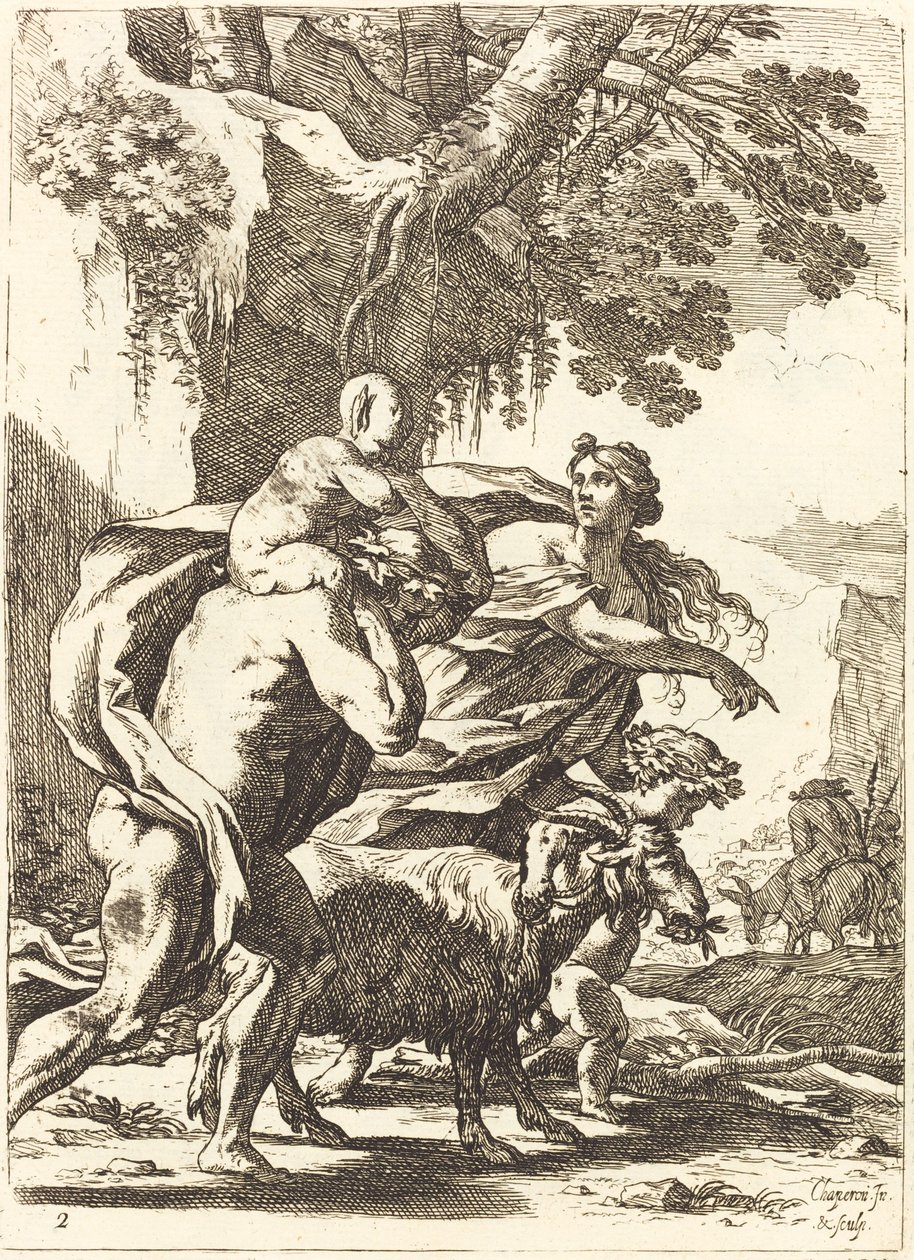 Fauno e baccante con un bambino da Nicolas Chapron