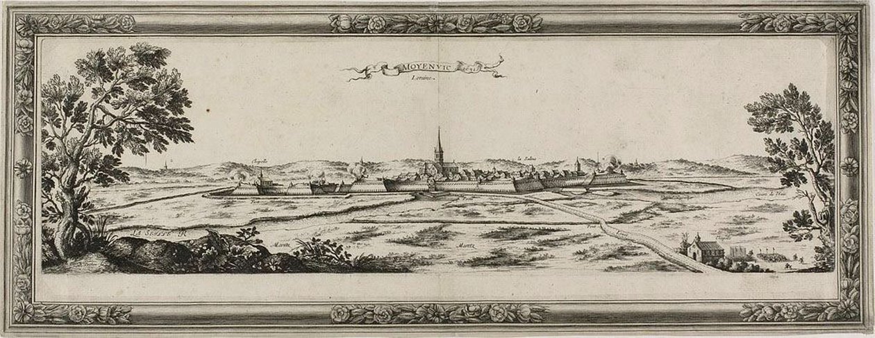Moyenvic, Lorena, 1631 da Nicolas Cochin