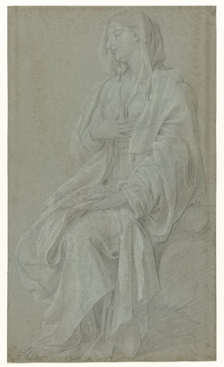Madonna seduta da Nicolas Colombel