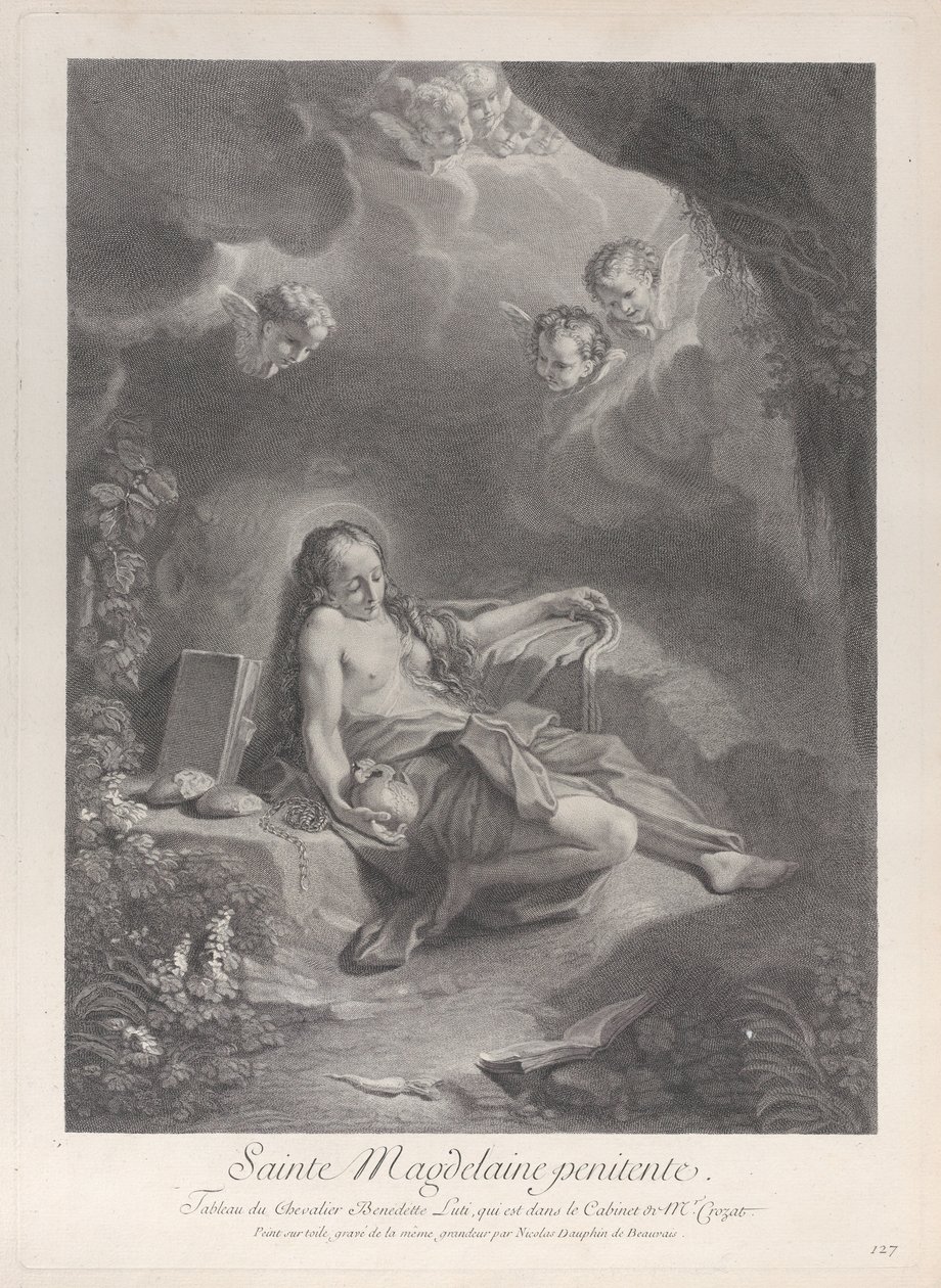 La Maddalena Penitente, ca. 1729 da Nicolas Dauphin de Beauvais