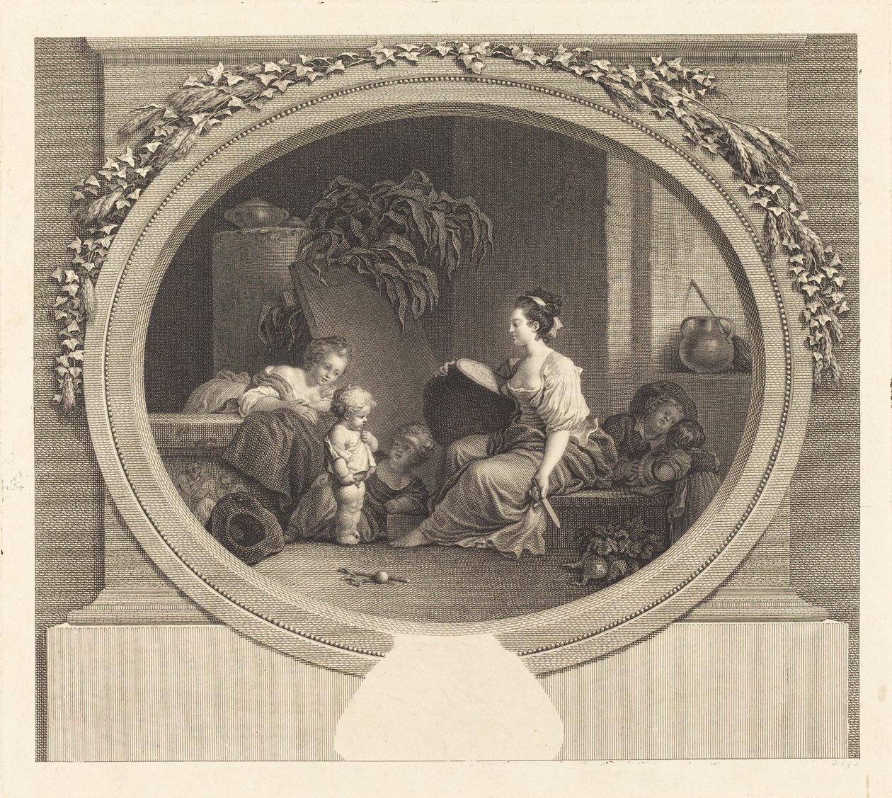 Dite dunque per favore da Nicolas Delaunay after Jean Honoré Fragonard