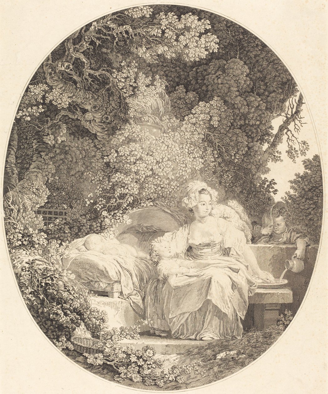 La Buona Madre da Nicolas Delaunay after Jean Honoré Fragonard