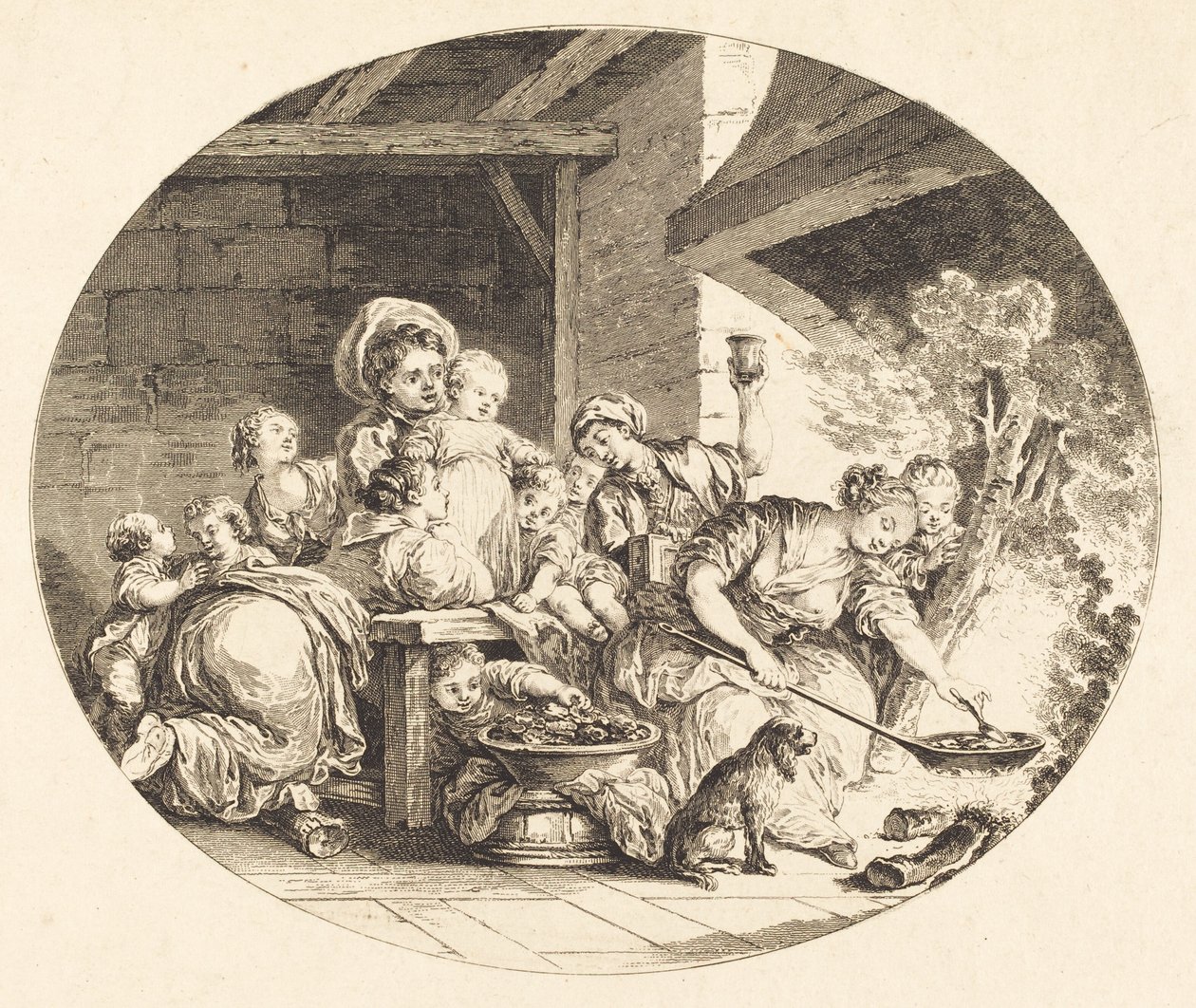 Les Baignets da Nicolas Delaunay after Jean Honoré Fragonard