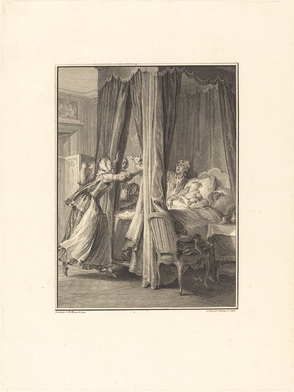Morte di Julie da Nicolas Delaunay after Jean Michel Moreau