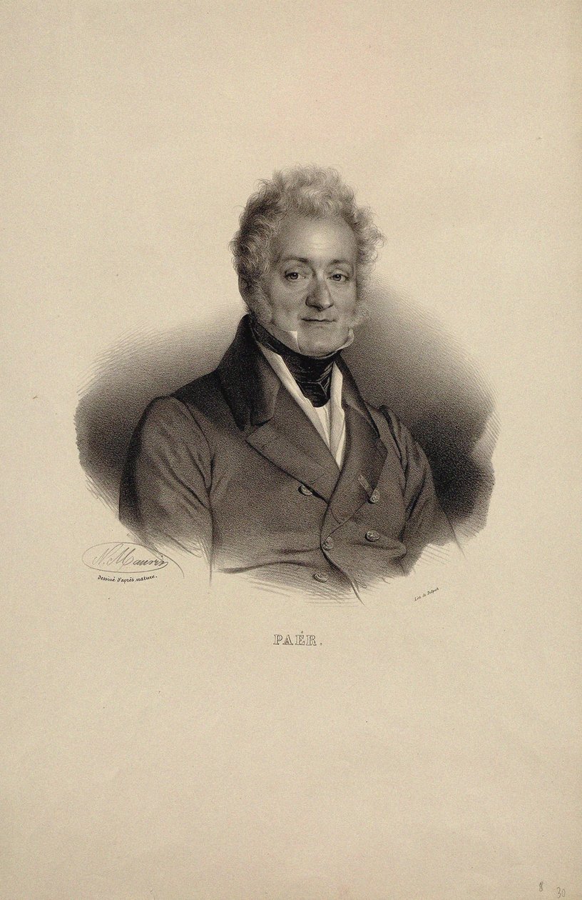 Ritratto del compositore Ferdinando Paer da Nicolas Eustache Maurin