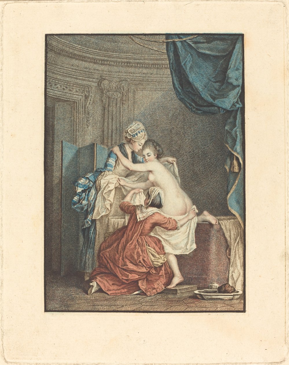 Il Bagno da Nicolas François Regnault after Pierre Antoine Baudouin