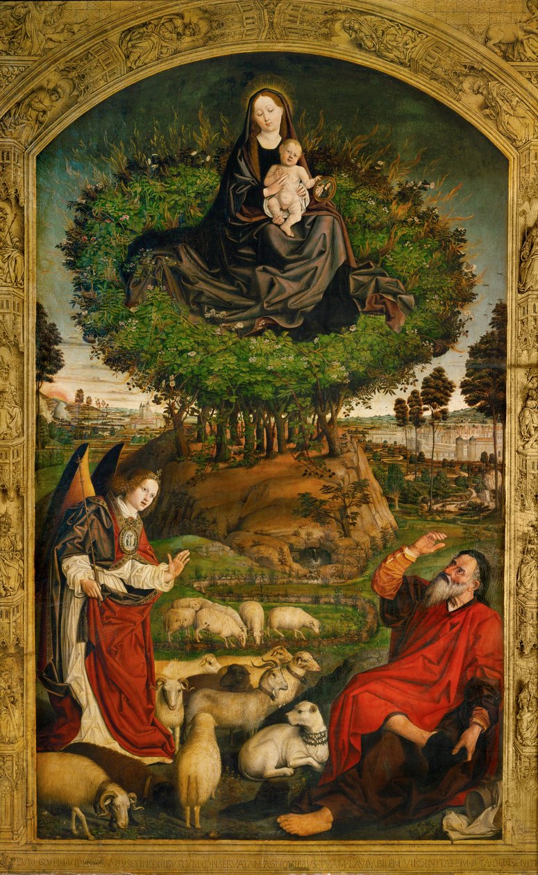 Vergine Maria. Pannello centrale dell