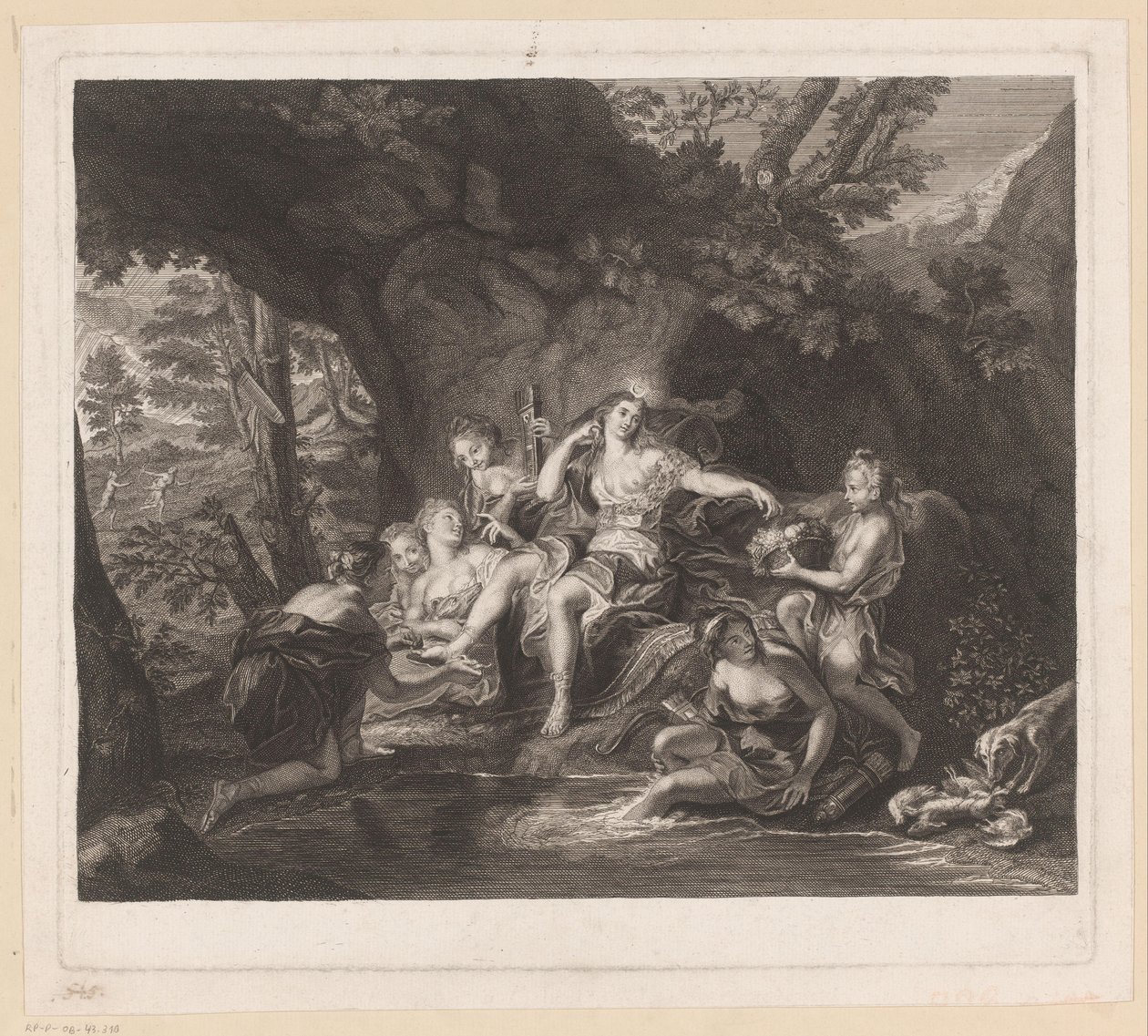 Il bagno di Diana da Nicolas Gabriel Dupuis (attributed to)